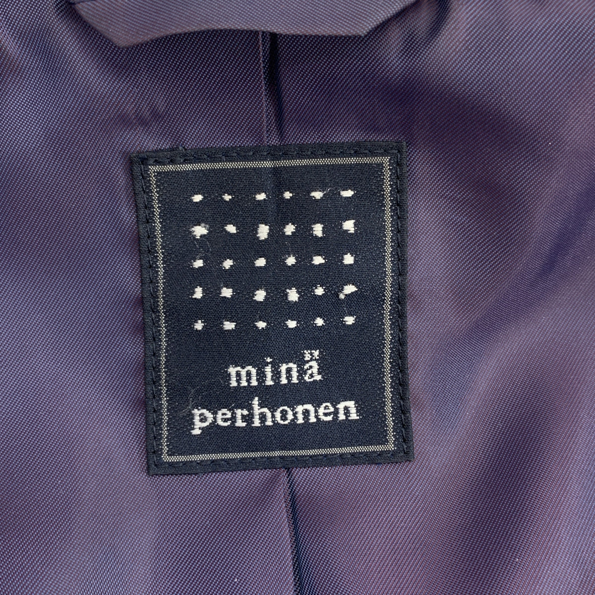 mina perhonen / ミナペルホネン | pop rain ウール シルク ステンカラーコート | 36 | レディース