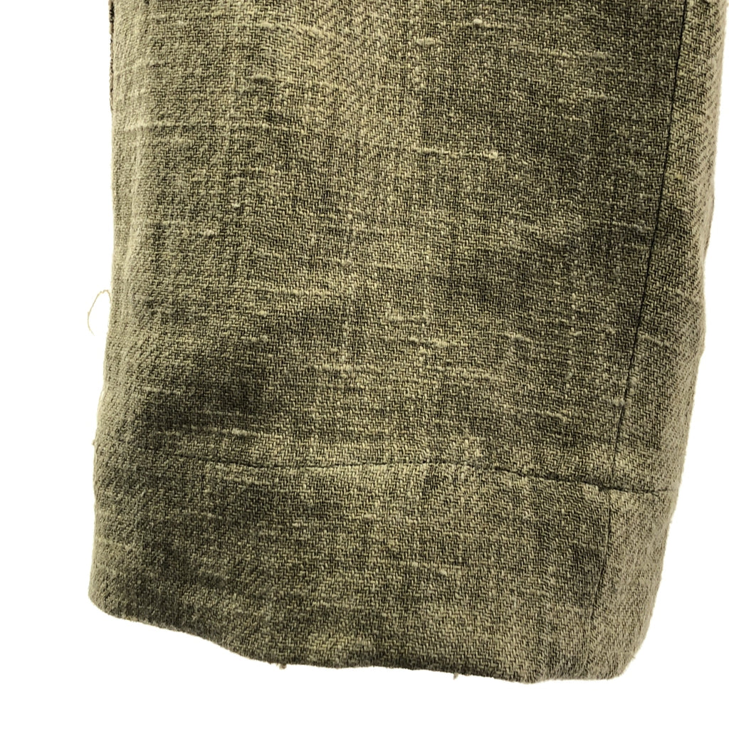 ziggy chen / ジギーチェン | 2023AW | SIDE TAPED WORKER TROUSERS /  サイドライン シンチバック 2タック ワイド トラウザーズ パンツ / 総裏地 | 44 | メンズ