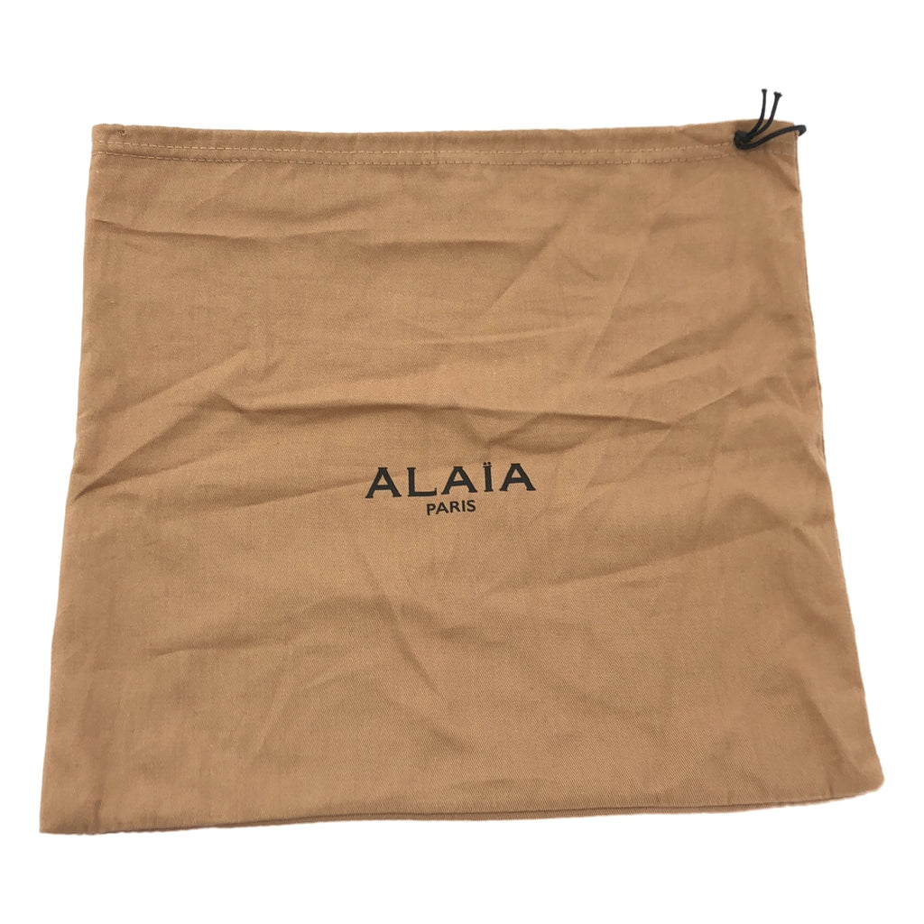 【新品】  ALAIA / アライア | POCHETTE PM クロコ型押し レザー クラッチバッグ | ホワイト | レディース