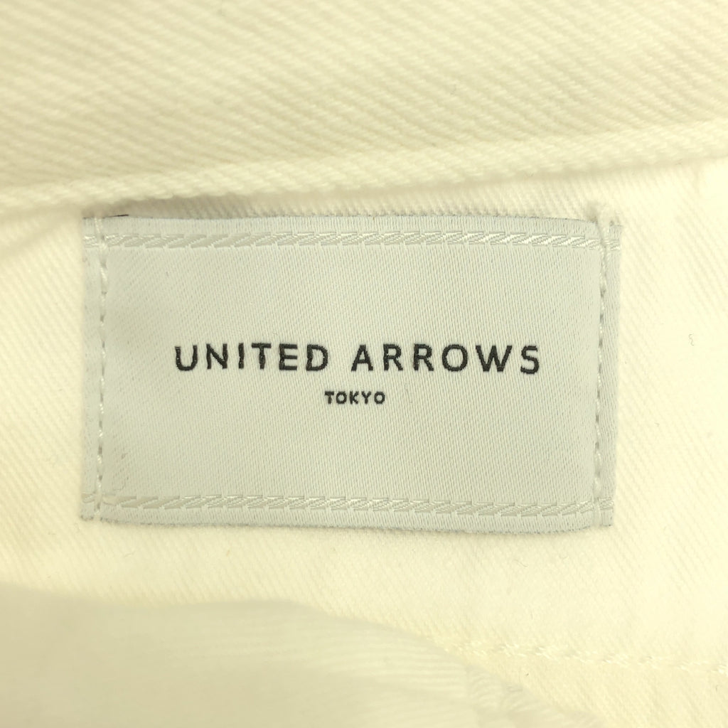 UNITED ARROWS / 유나이티드 애로즈 | 컷오프 와이드 데님 팬츠 | 38 | 화이트 | 여성