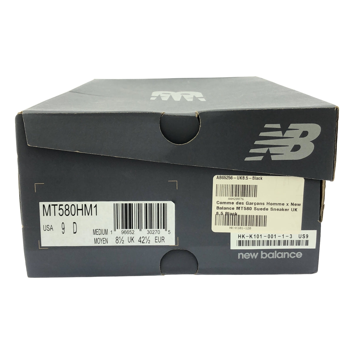 【미품】 COMME des GARCONS HOMME / 콤데 갤슨 옴므 | × New Balance 580 운동화 | 27cm | 블랙 | 남성