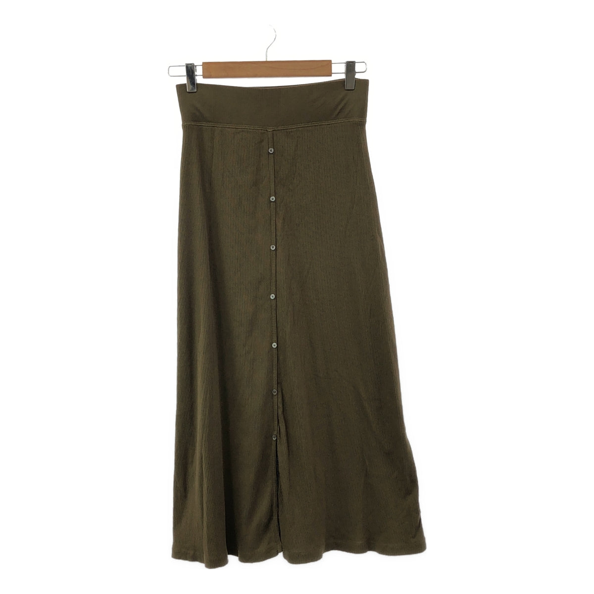 JAMES PERSE | Cotton front button ribbed skirt | 1 | Women's