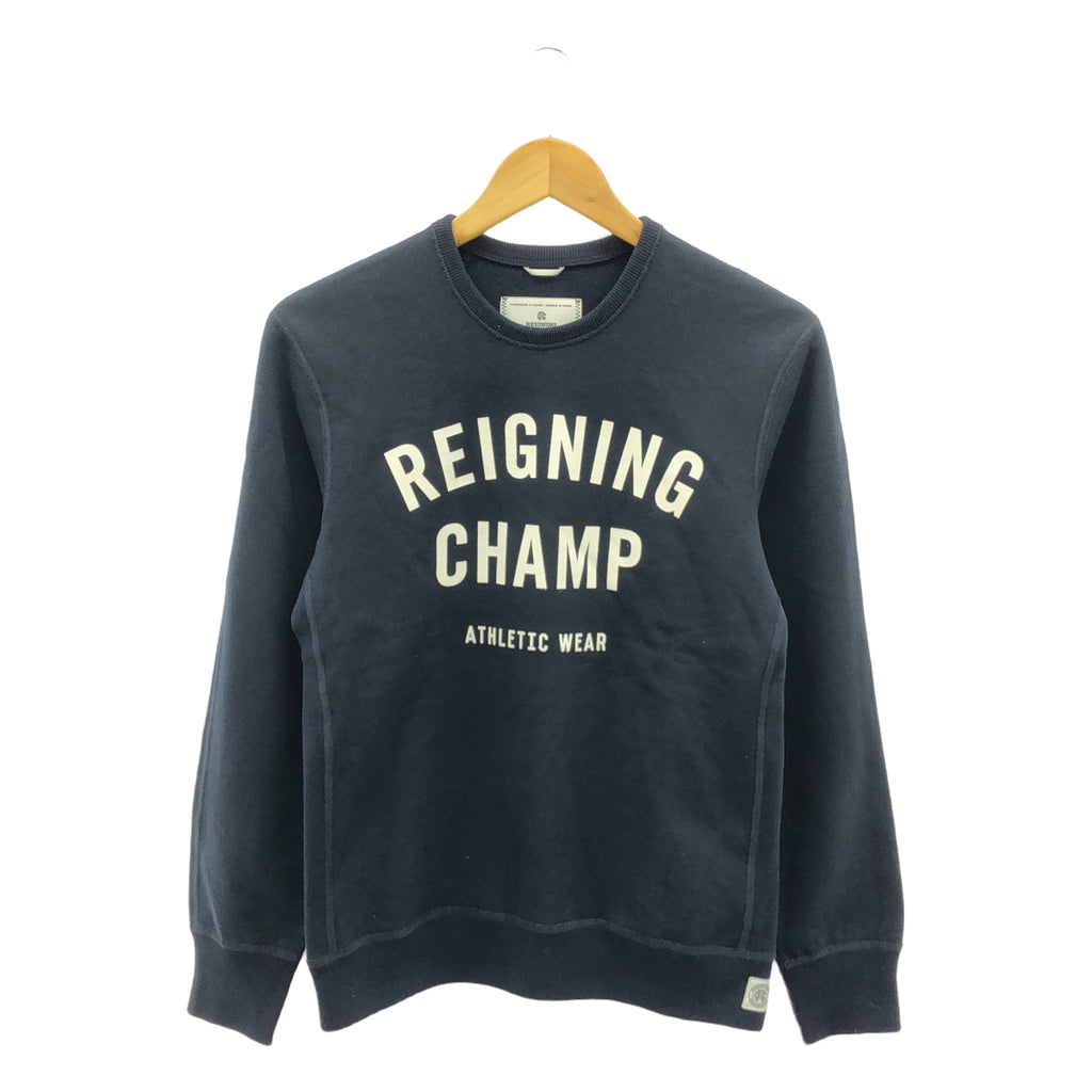 REIGNING CHAMP / レイニングチャンプ | ロゴ プリント スウェット プルオーバー | XS | ダークネイビー | メンズ