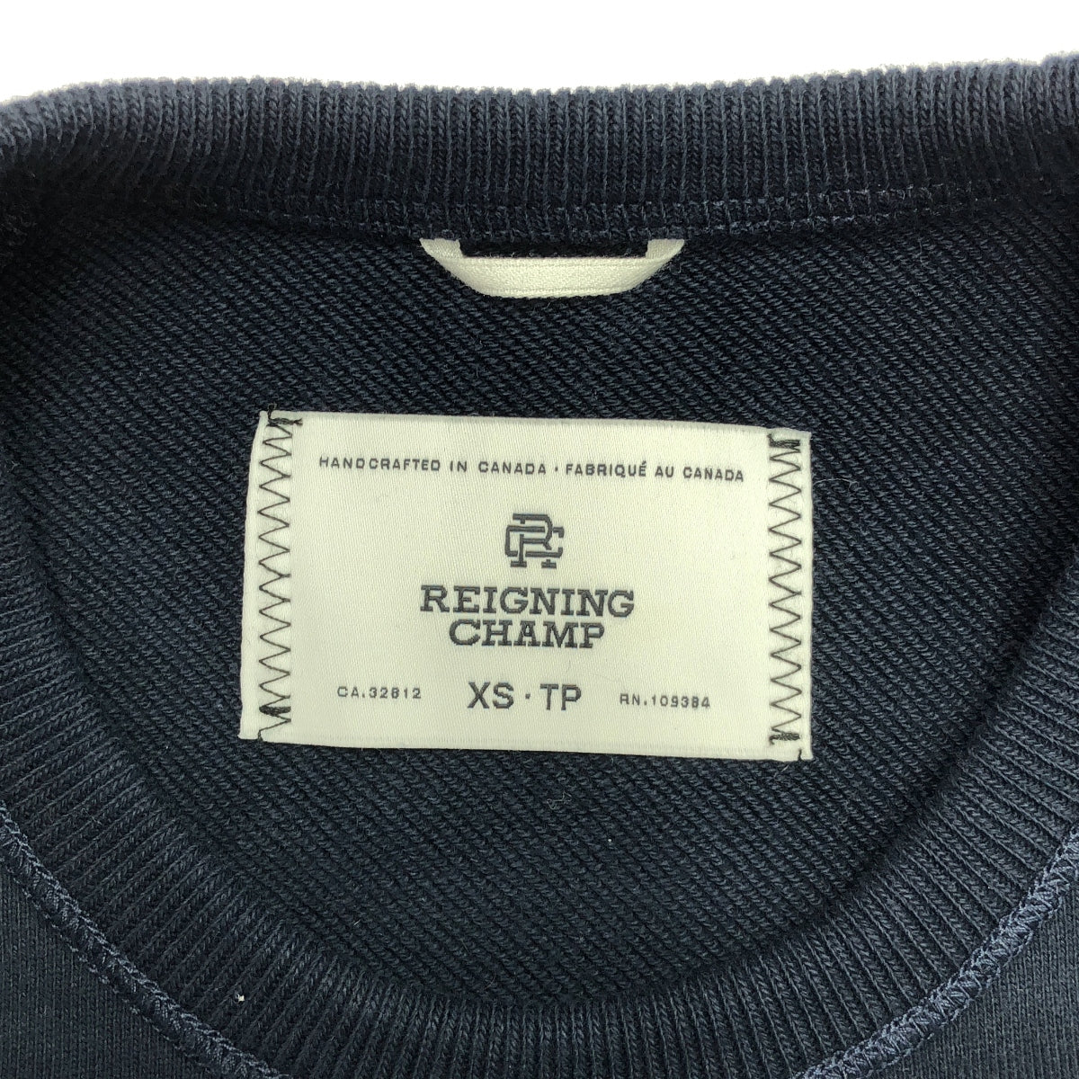 衛冕冠軍 |標誌印花運動衫套頭衫 | XS |深海軍藍 |男士