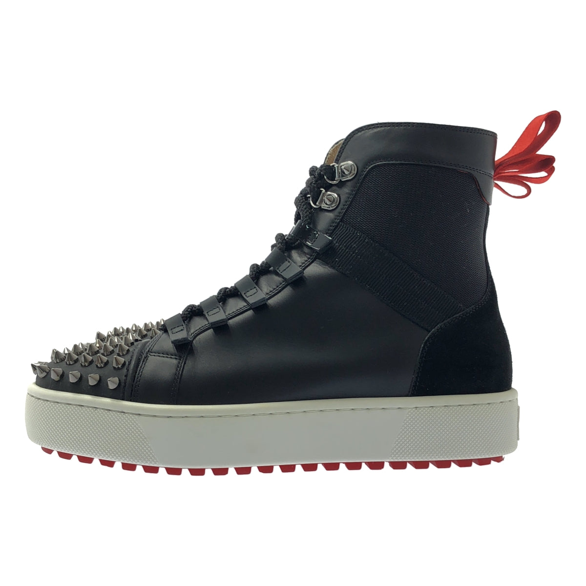 Christian Louboutin / 기독교 루부탄 | 스파이크 스터드 하이컷 운동화 | 42 |