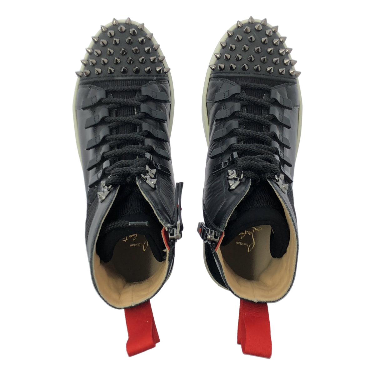 Christian Louboutin / 기독교 루부탄 | 스파이크 스터드 하이컷 운동화 | 42 |