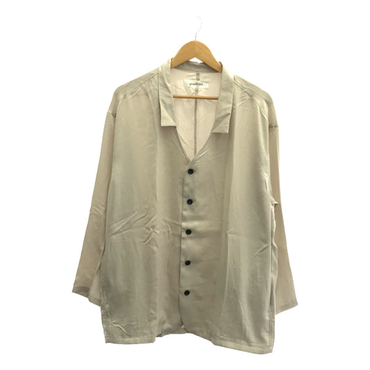 [New] prasthana / Prasthana | vintage satin shirt | M | beige | men's