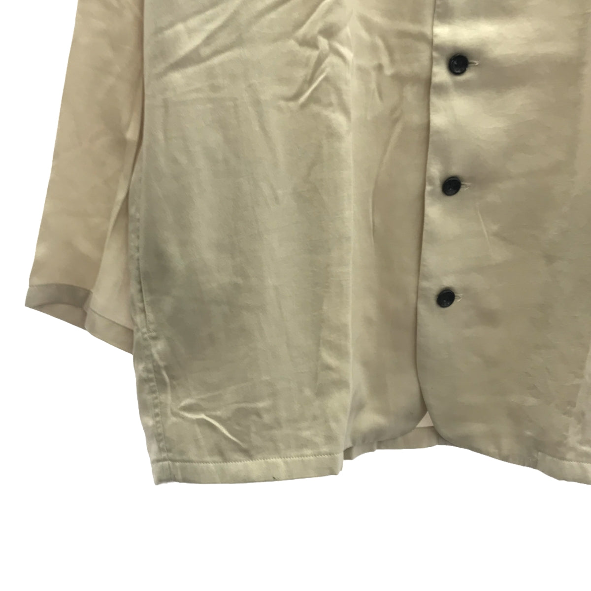 [New] prasthana / Prasthana | vintage satin shirt | M | beige | men's