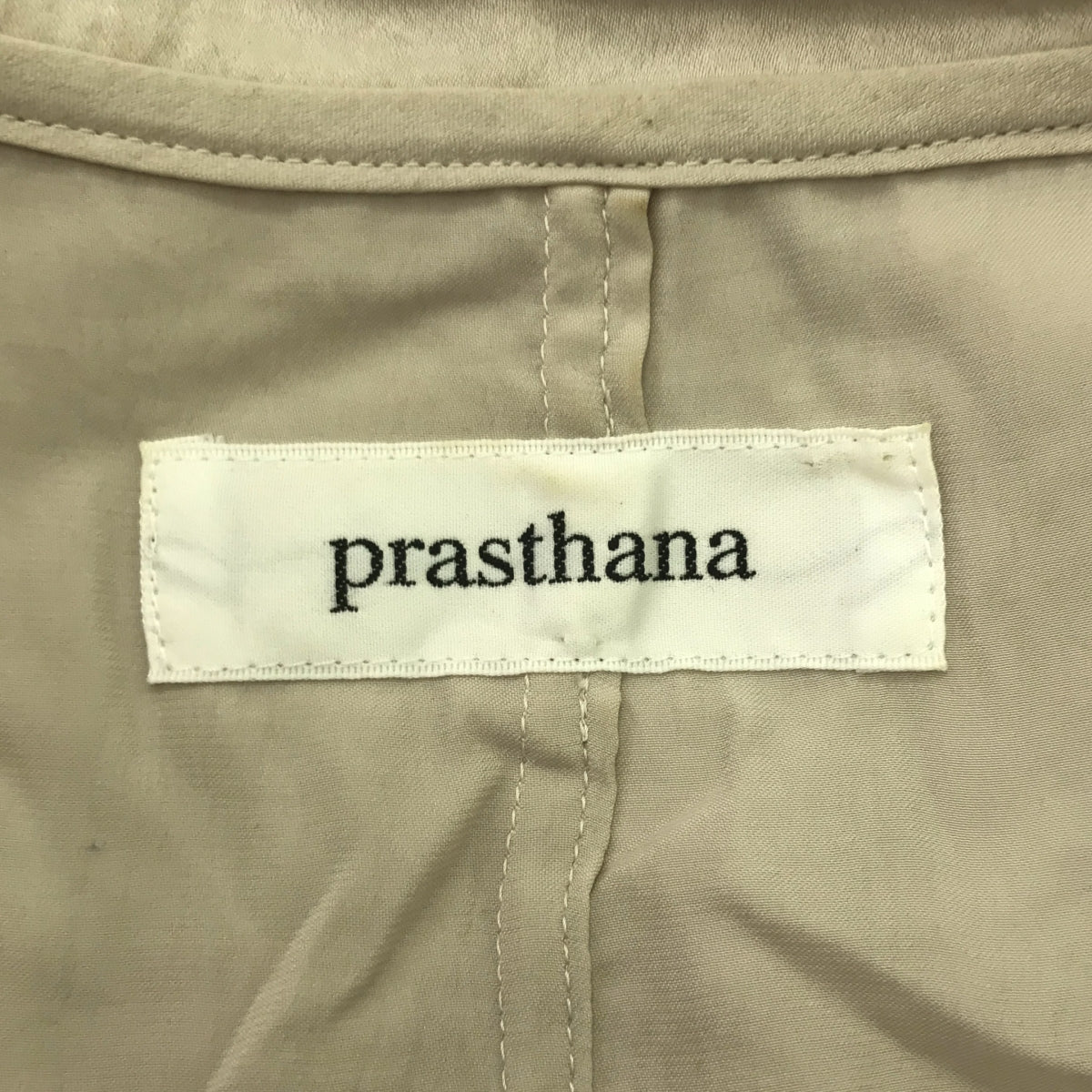 [New] prasthana / Prasthana | vintage satin shirt | M | beige | men's