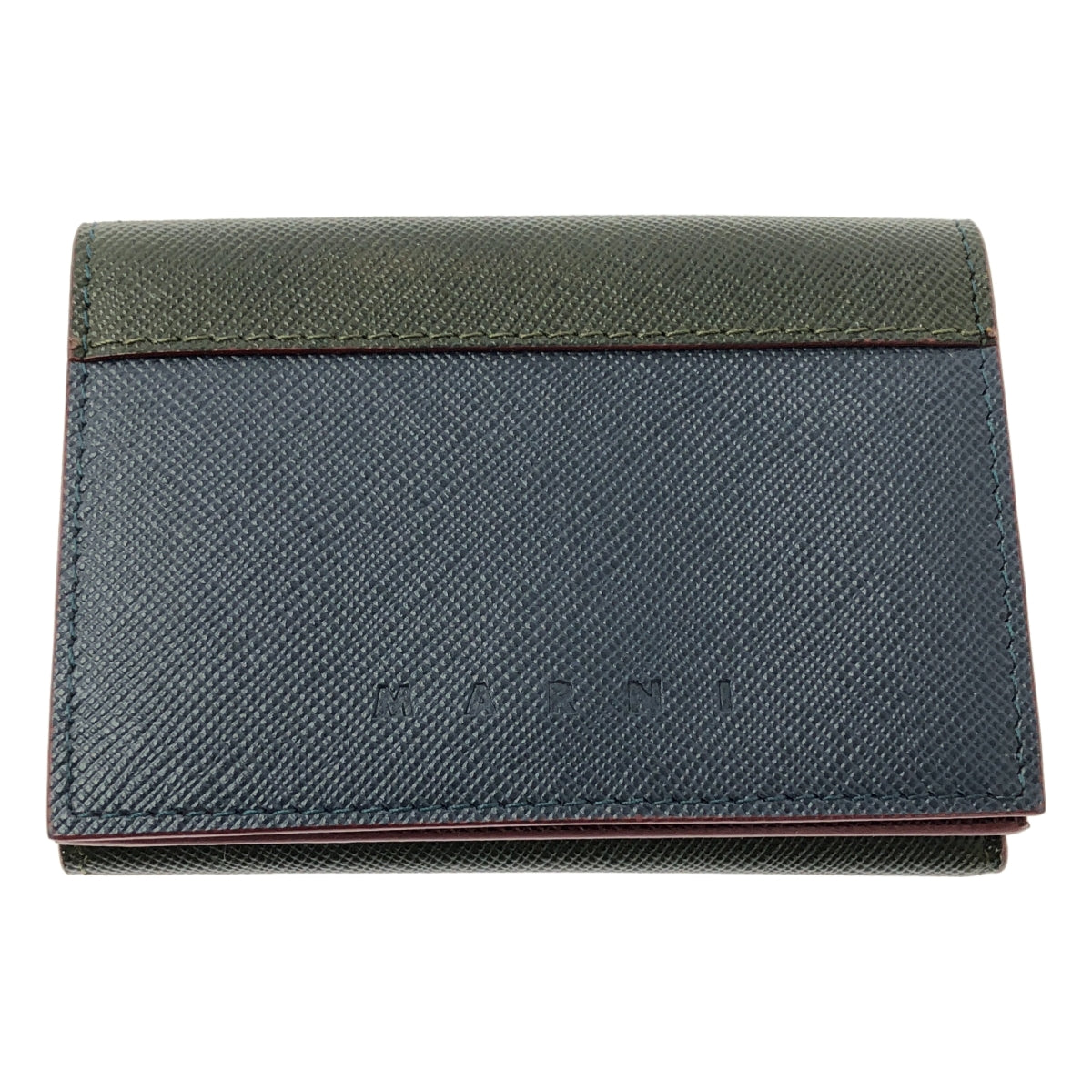 新品】 MARNI / マルニ | バイカラー ロゴ サフィアーノレザー ミニ