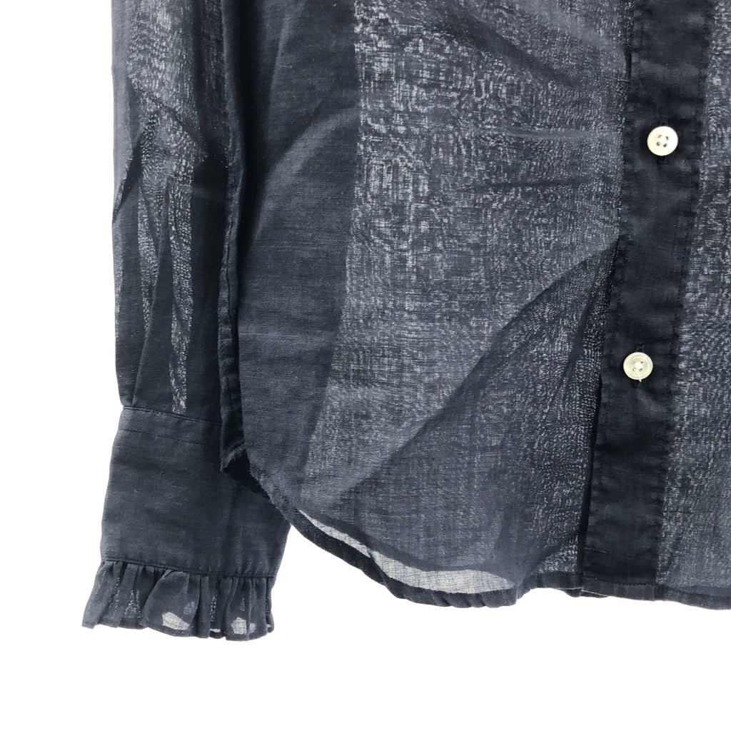 MADISON BLUE / 매디슨 블루 | 2022SS | 프릴 컬러 원 포인트 로고 셔츠 블라우스 | 00 (XS) | 여성