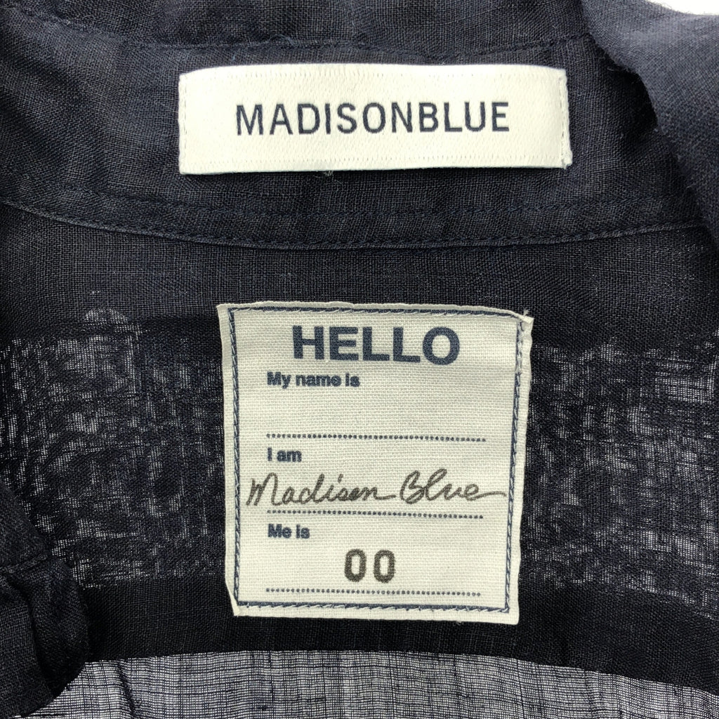 MADISON BLUE / 매디슨 블루 | 2022SS | 프릴 컬러 원 포인트 로고 셔츠 블라우스 | 00 (XS) | 여성