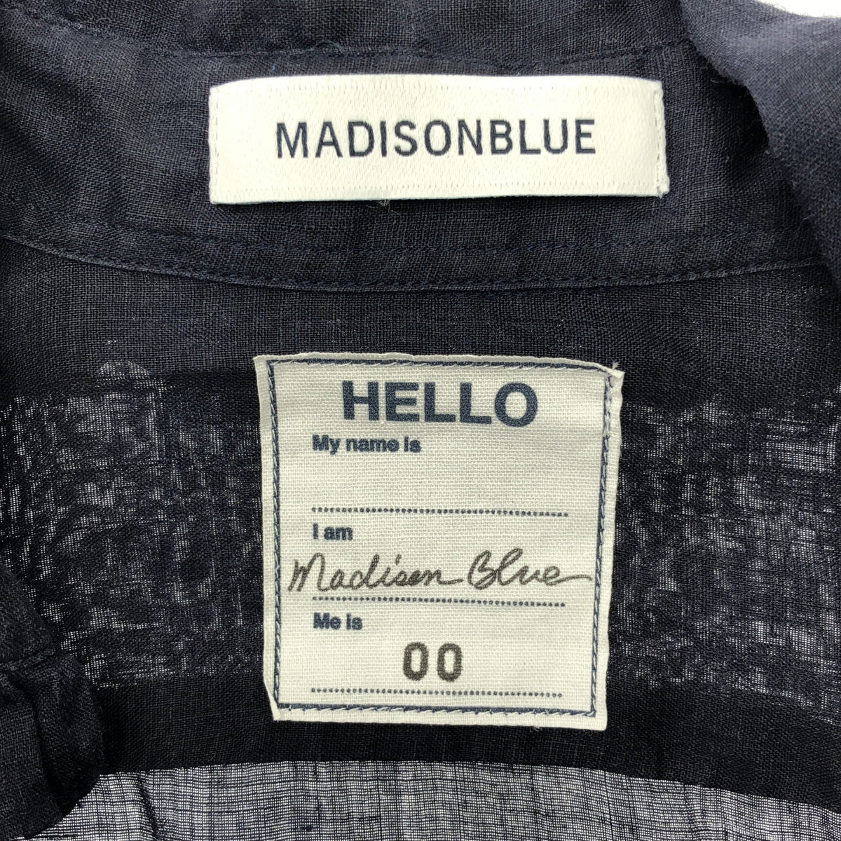 MADISON BLUE / 매디슨 블루 | 2022SS | 프릴 컬러 원 포인트 로고 셔츠 블라우스 | 00 (XS) | 여성