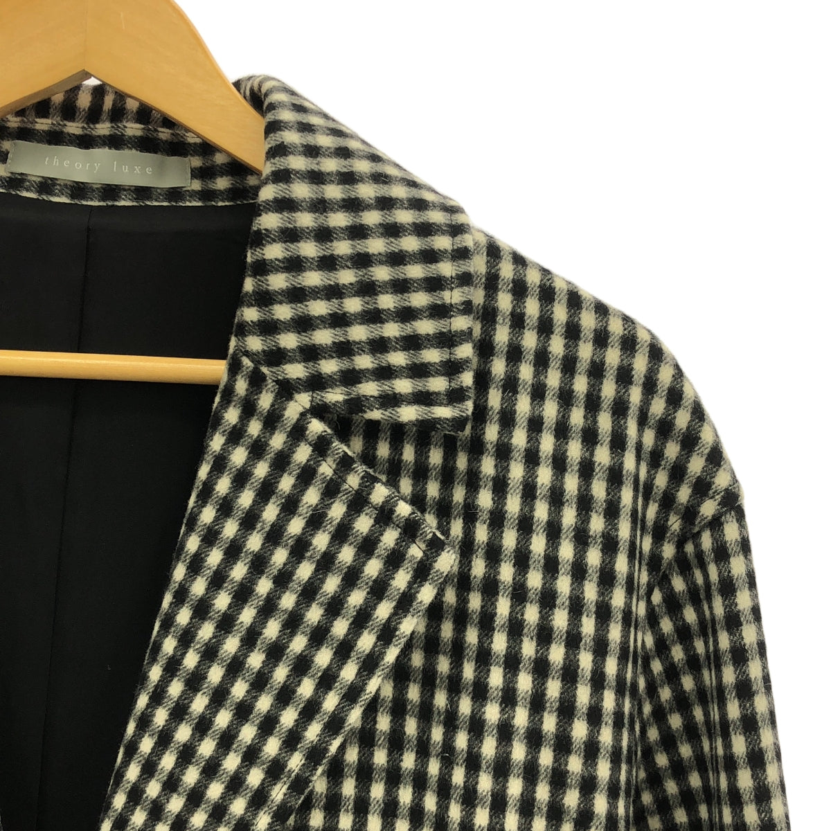 Theory luxe / Theory luxe | Freeway Marsa Check Chesterfield 大衣 | 38 | 黑/白 | 女款