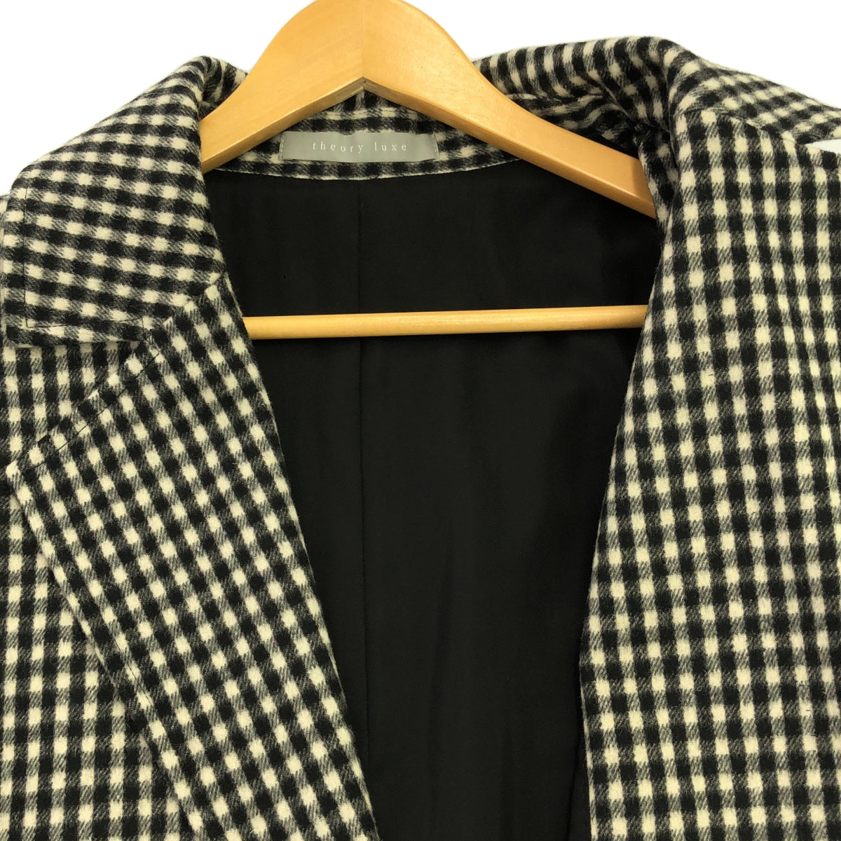 Theory luxe / Theory luxe | Freeway Marsa Check Chesterfield 大衣 | 38 | 黑/白 | 女款