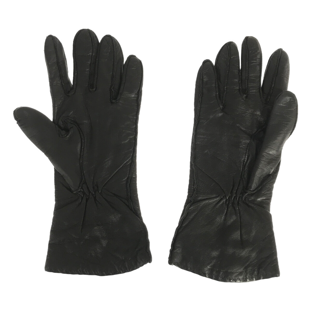 EMPORIO ARMANI | Leather gloves | S | Black