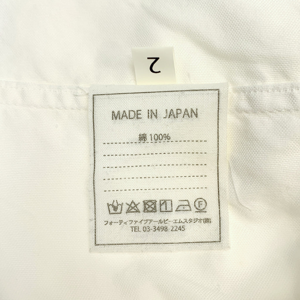 45r / フォーティファイブアール | 100番双糸オックスフォードのピンタックシャツ | 2 |
