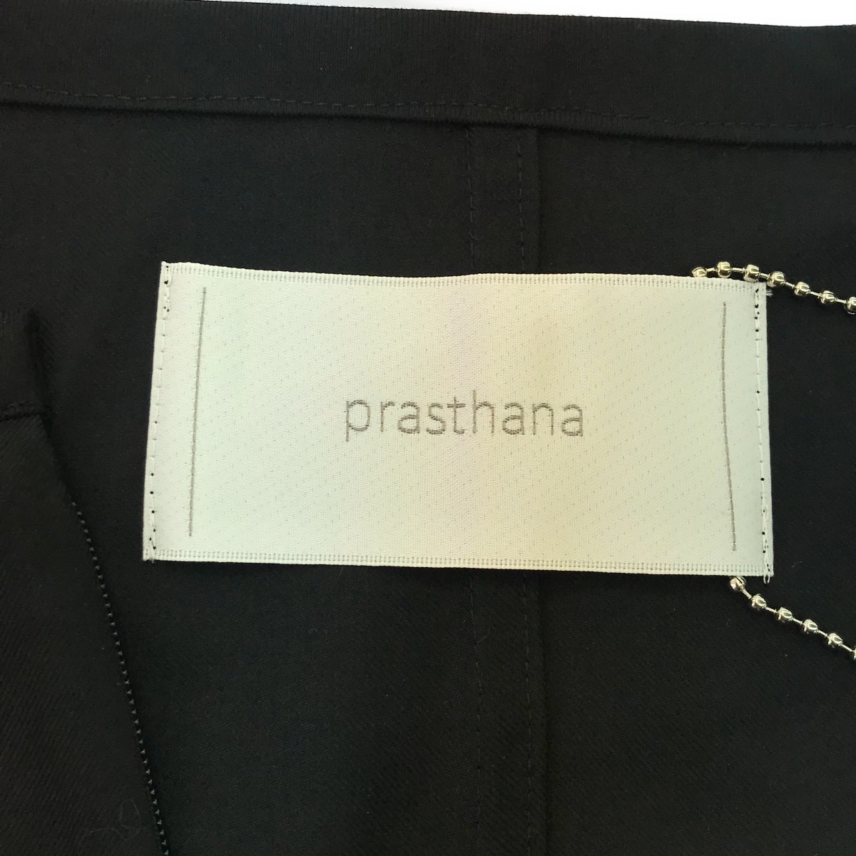 [新] prasthana / Prasthana |光滑的襯衫|短袖襯衫 | M |黑色 |男士