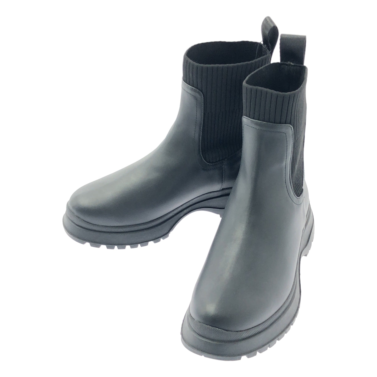 [全新] MARECHALTERRE 側邊靴 | 尺寸 22.5 | 黑色 | 女款