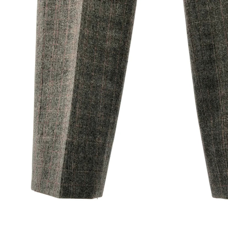 HERMES / エルメス | cashmere blend slacks / ウール カシミヤ スラックス パンツ | 40 | レディース