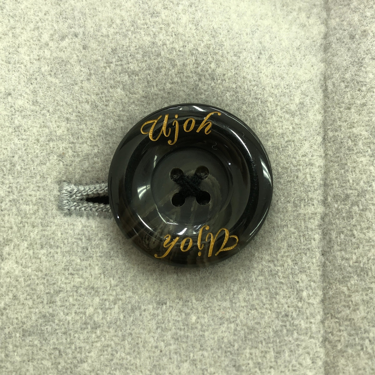 UJOH / ウジョー | ウール 袖切替 バイカラー デザイン コート | 2 | ライトグレー/グレー/チャコール | レディース