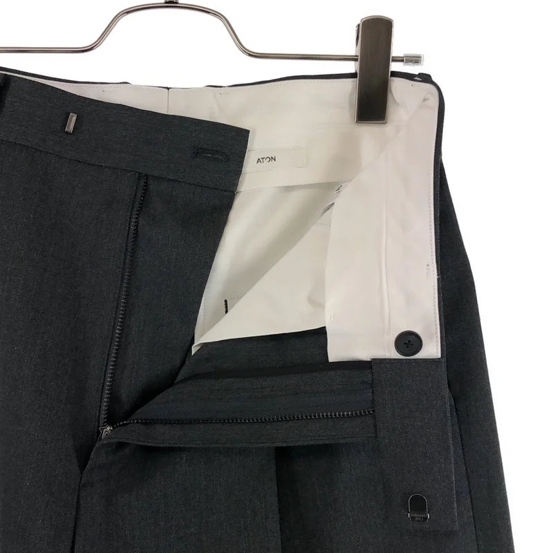 ATON / エイトン | ウールギャバジン ワイドスラックス パンツ | 03 | レディース