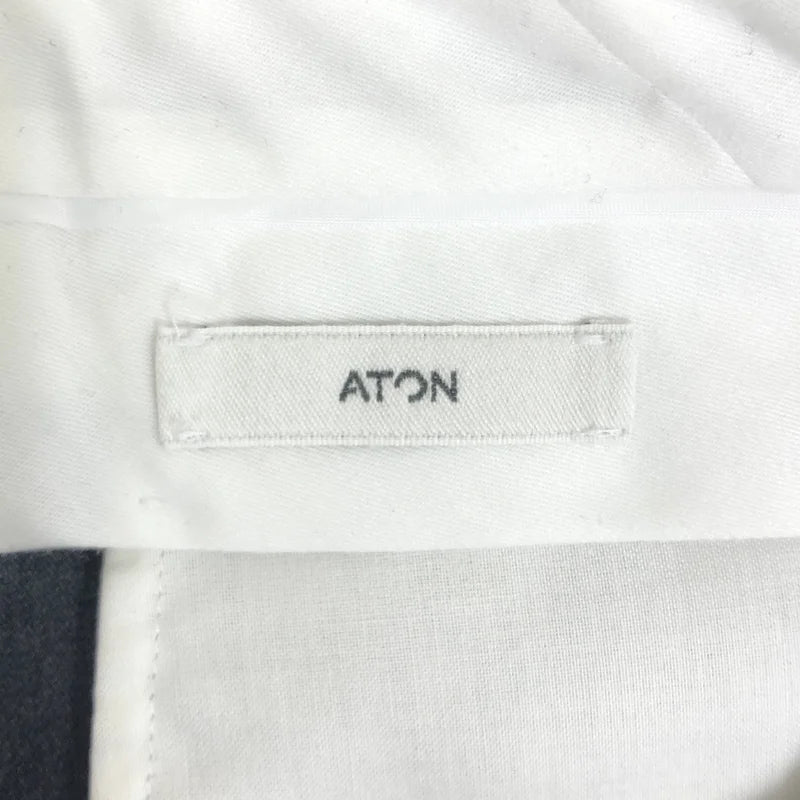 ATON / エイトン | ウールギャバジン ワイドスラックス パンツ | 03 | レディース