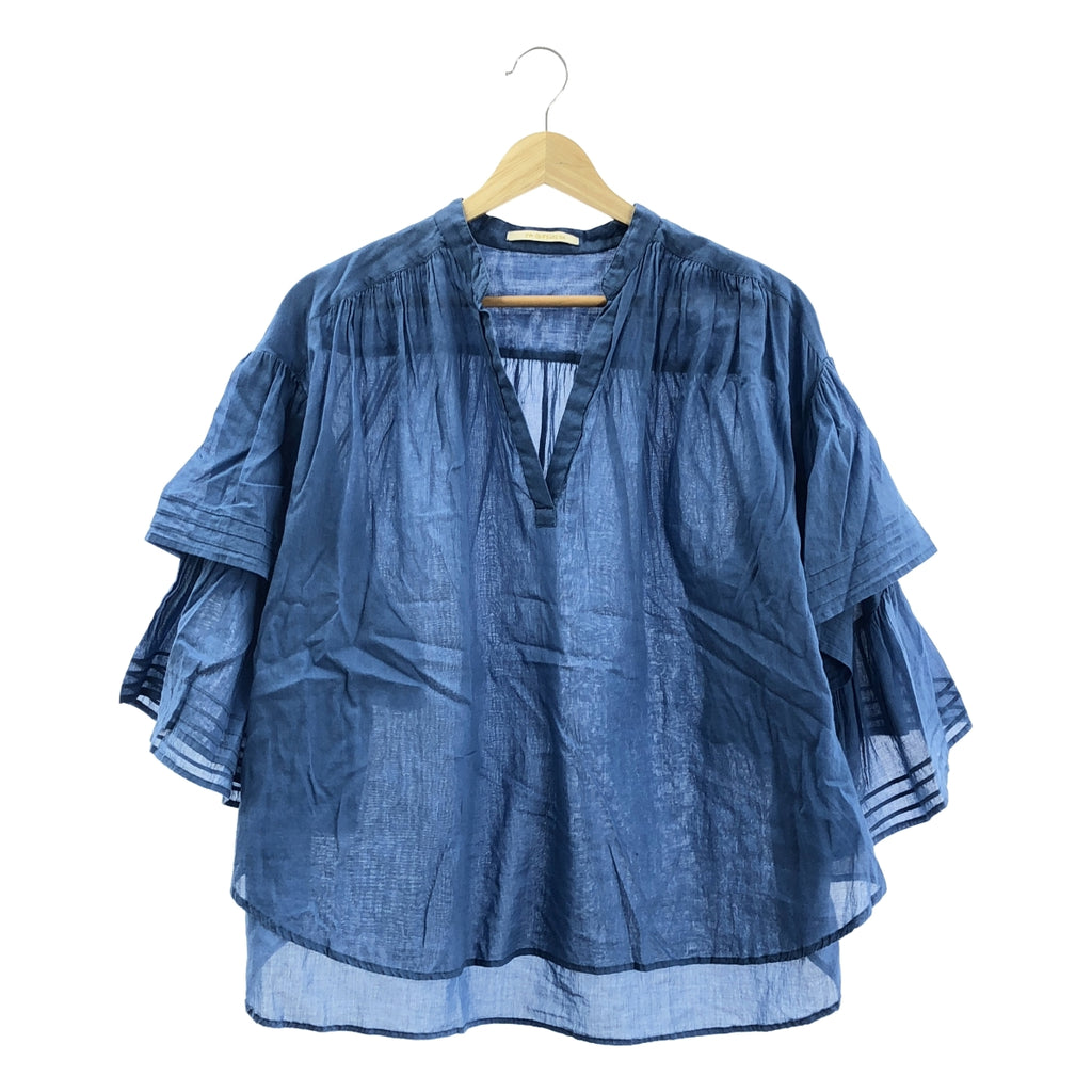 ne Quittez pas / Nukitepa |荷葉邊喇叭袖棉質襯衫| SHOPBOP F |