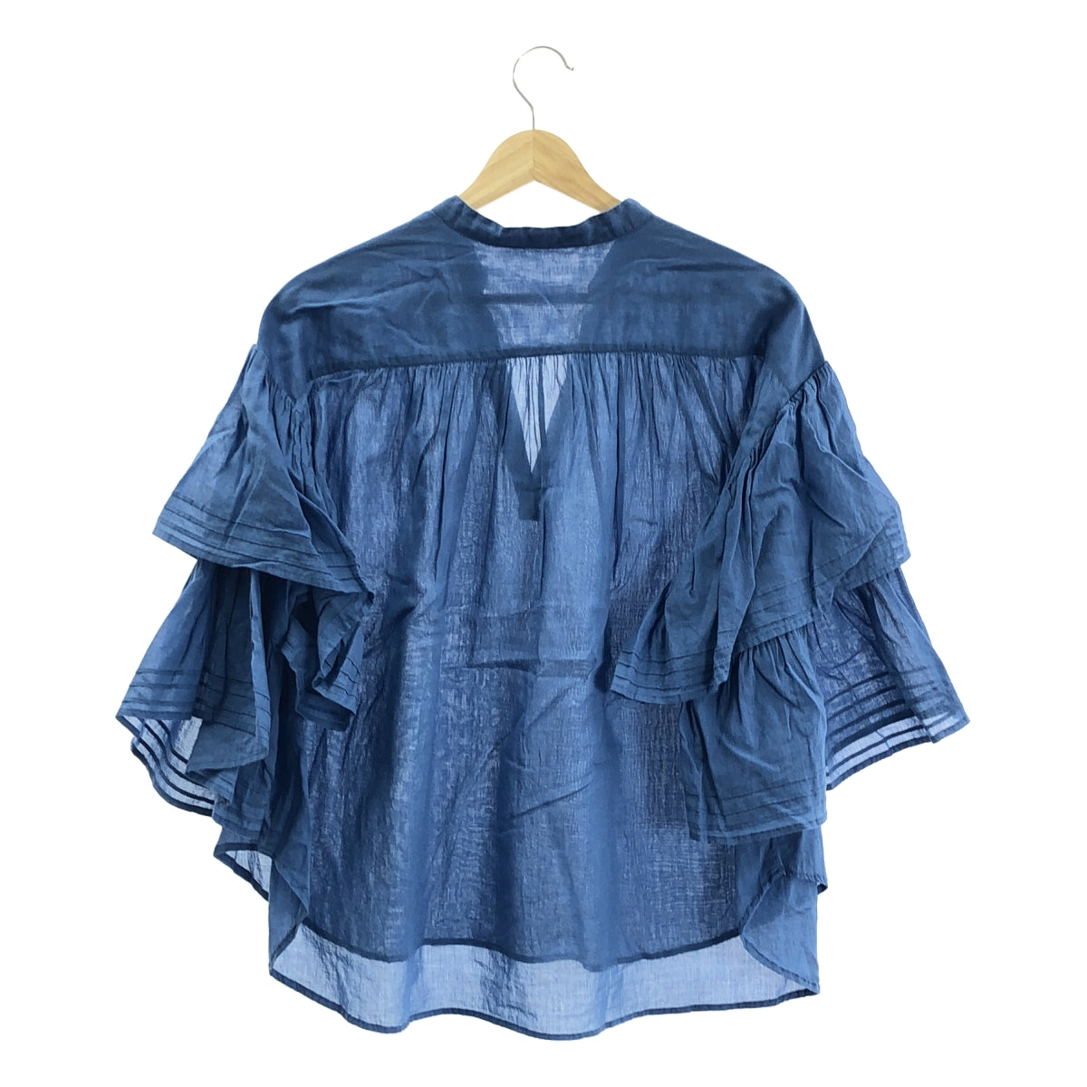 ne Quittez pas / Nukitepa |荷葉邊喇叭袖棉質襯衫| SHOPBOP F |