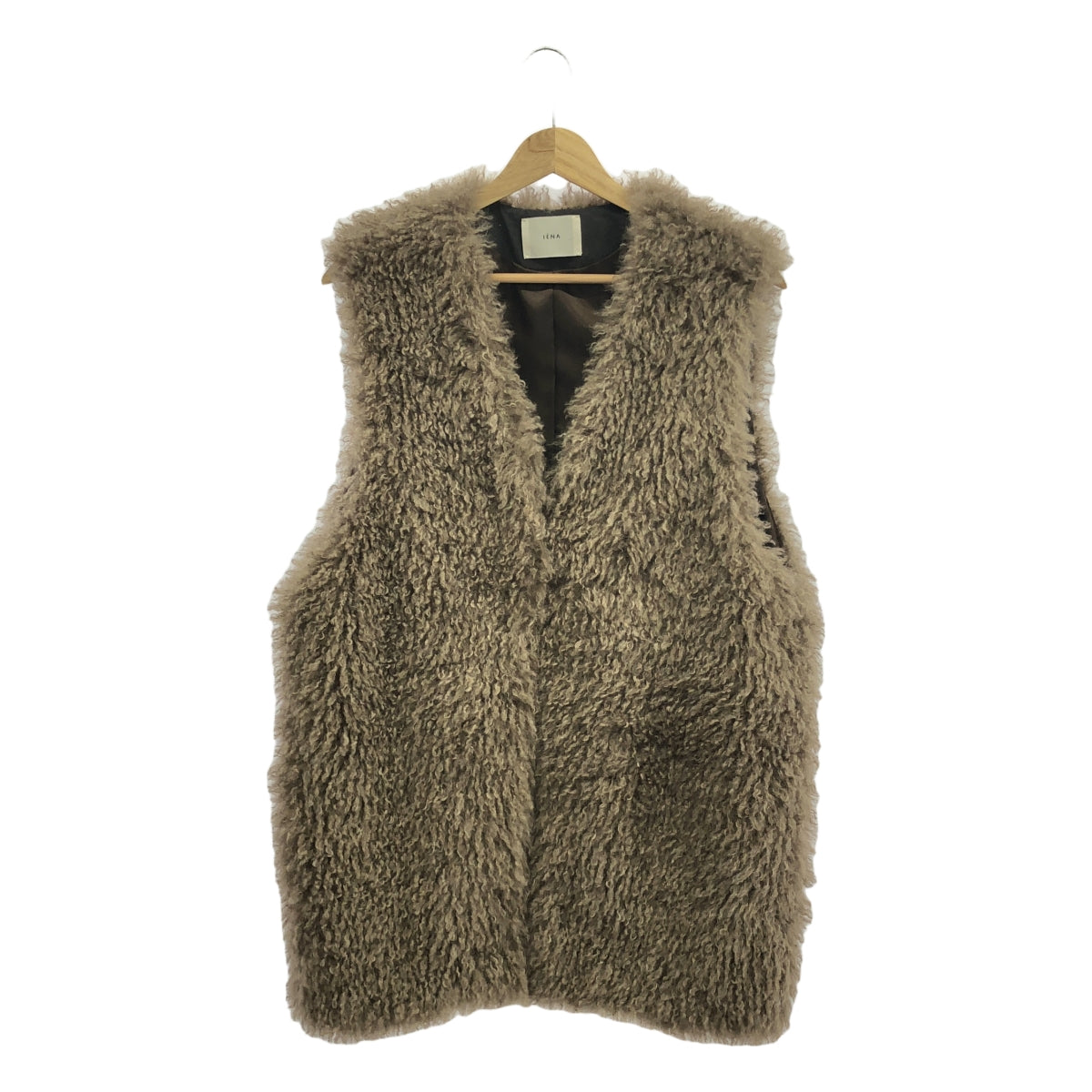 IENA / 예나 | 2023AW | 곱슬 모피 질레 최고의 | F | 베이지 | 여성