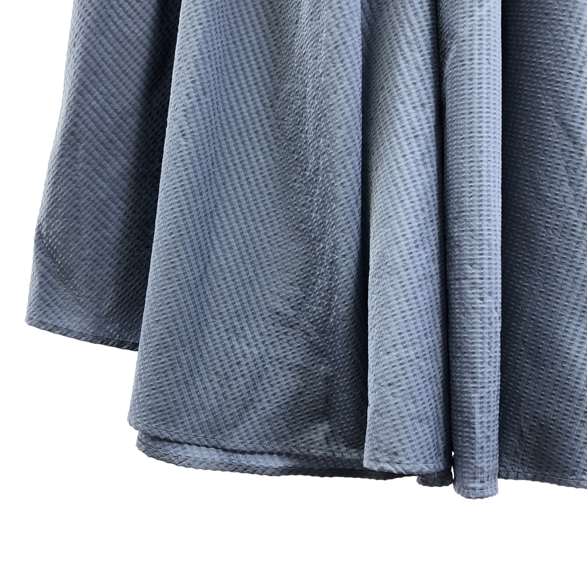 【美品】  LE CIEL BLEU / ルシェルブルー | Textured Empire Dress / テクスチャード エンパイア ドレス ワンピース | 34 | ブルーグレー | レディース