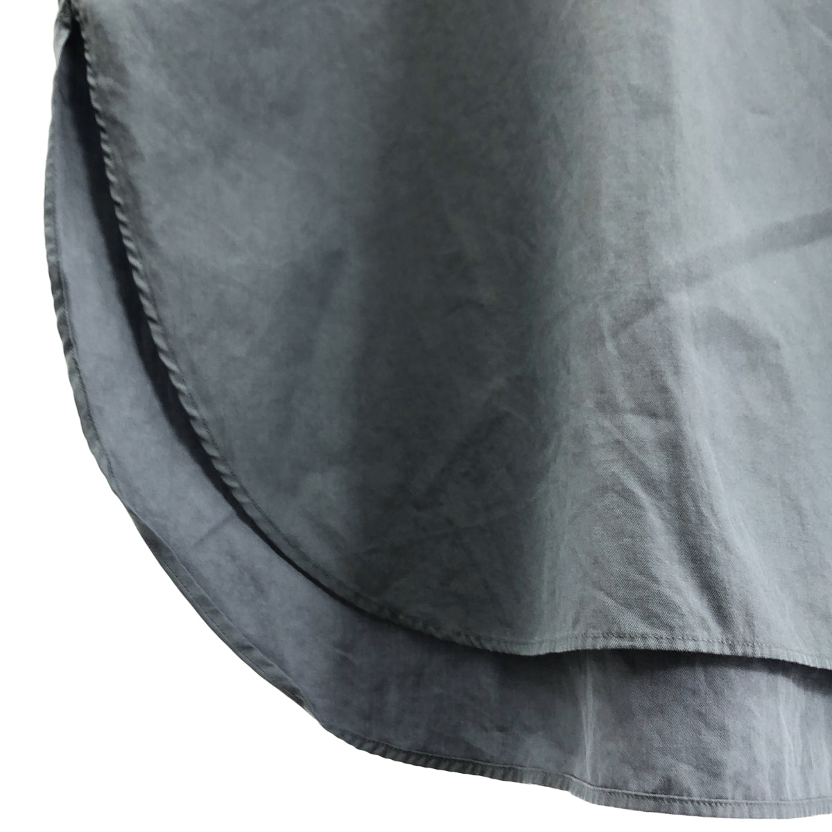 AURALEE / オーラリー | WASHED FINX TWILL HALF SLEEVED P/O SHIRTS バンドカラー半袖プルオーバーシャツ | 0 | レディース