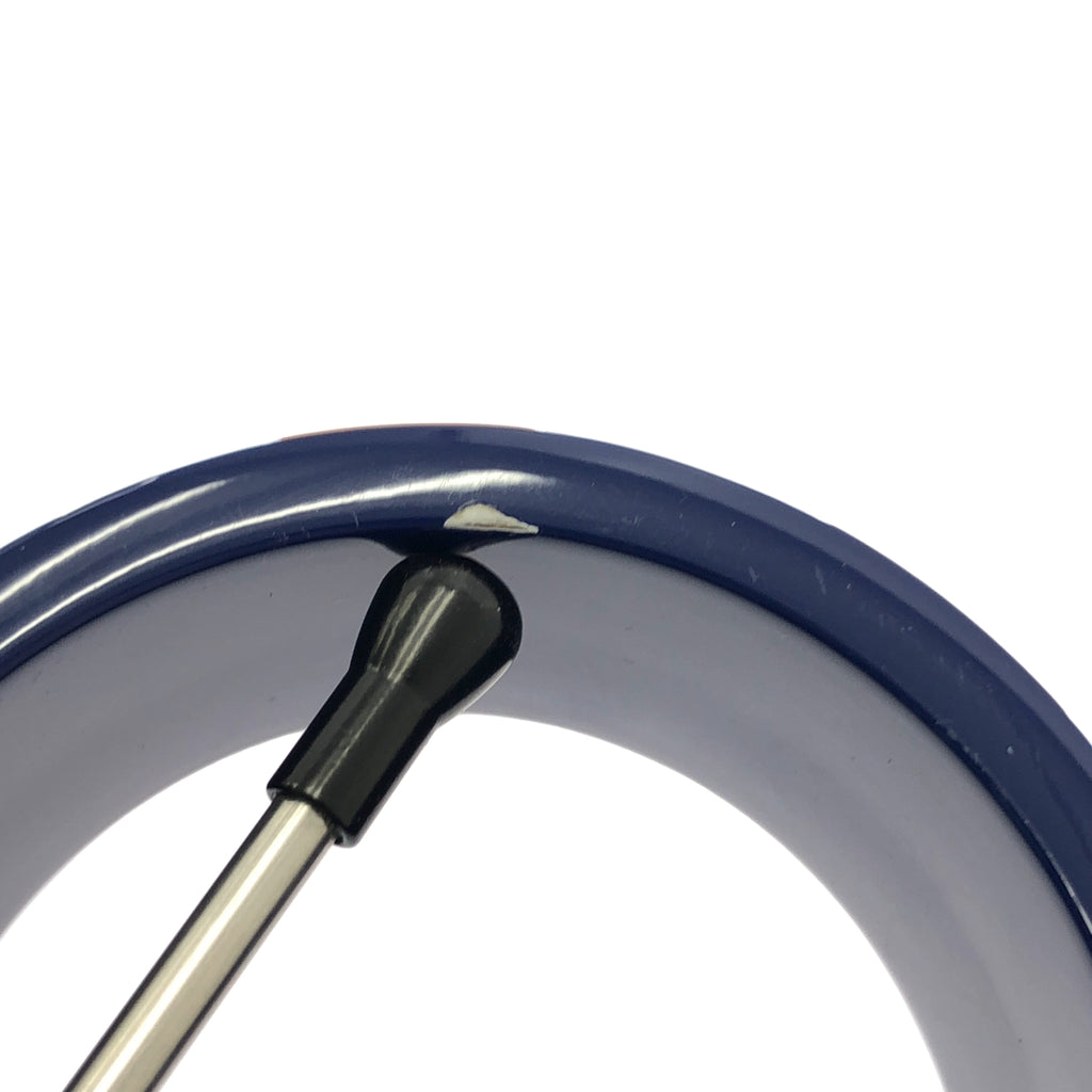 HERMES / 헤르메스 | 래커 우드 H 로고 뱅글 | 네이비 / 화이트 / 브라운 | 여성