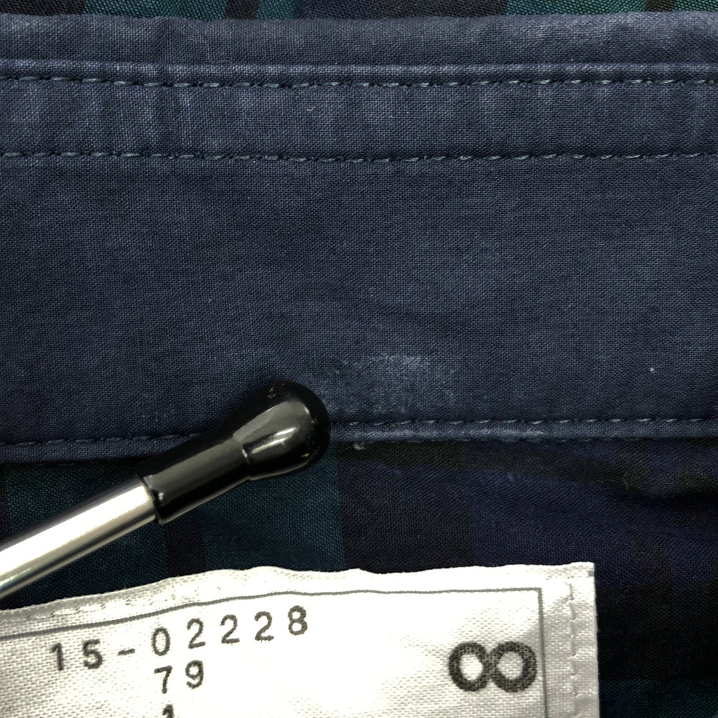 sacai / 사카이 | 코튼 체크 도킹 블라우스 | 1 |