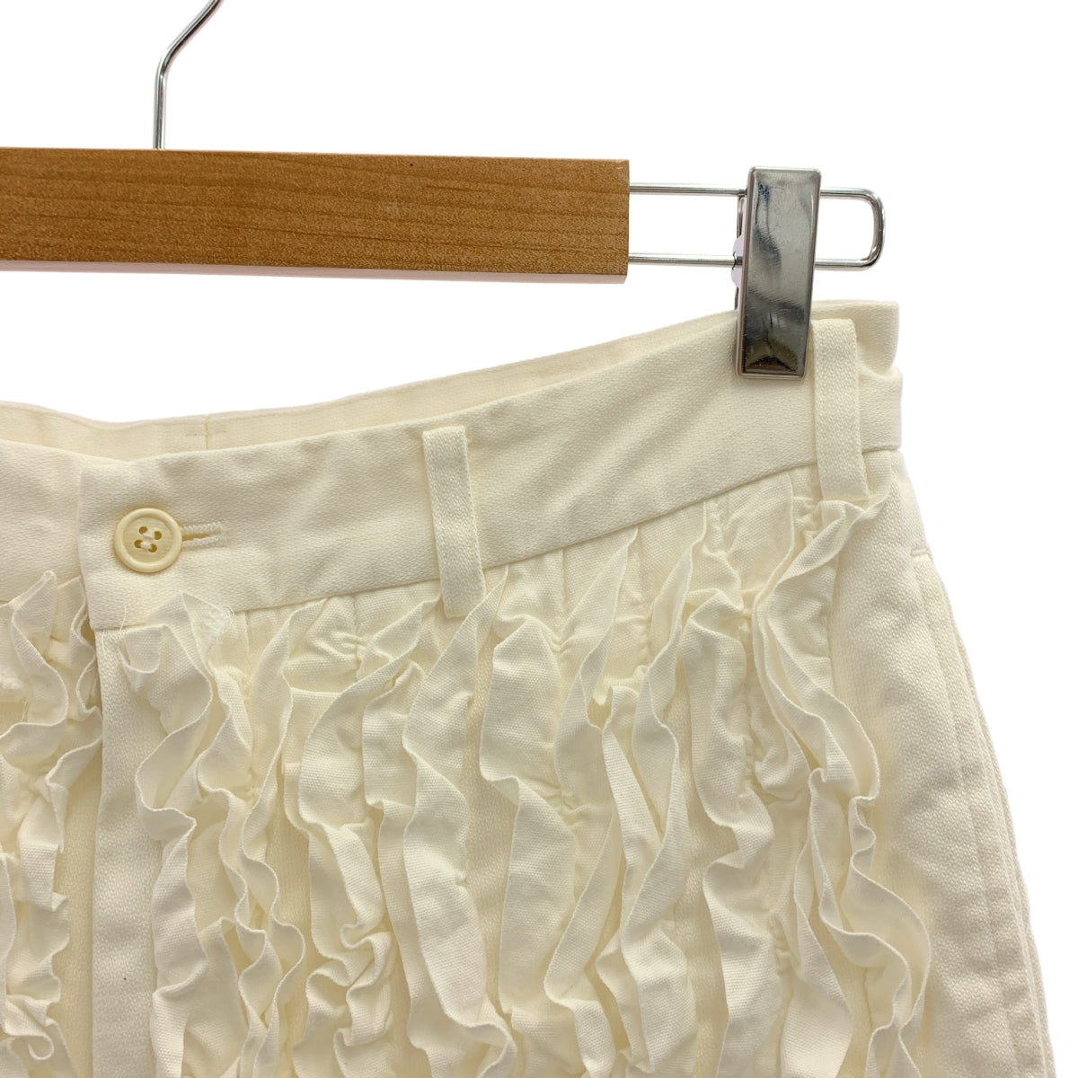 COMME des GARCONS COMME des GARCONS / 콤콤 | 2013SS | 코튼 프릴 테이퍼드 팬츠 | XS |