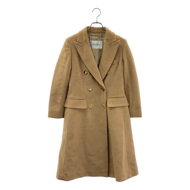Max Mara / マックスマーラ | キャメルウール ダブル ロング チェスターコート | 38 | レディース