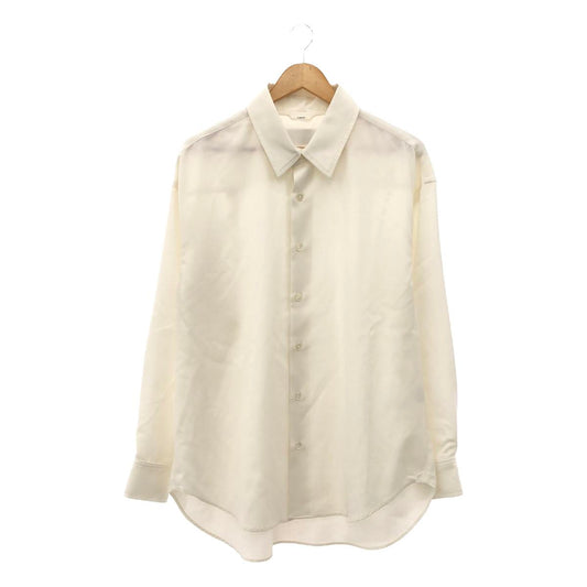 DISCOVERED / ディスカバード | WOOL SHIRT BIG ビッグシルエットウールシャツ | 1 | オフホワイト | メンズ