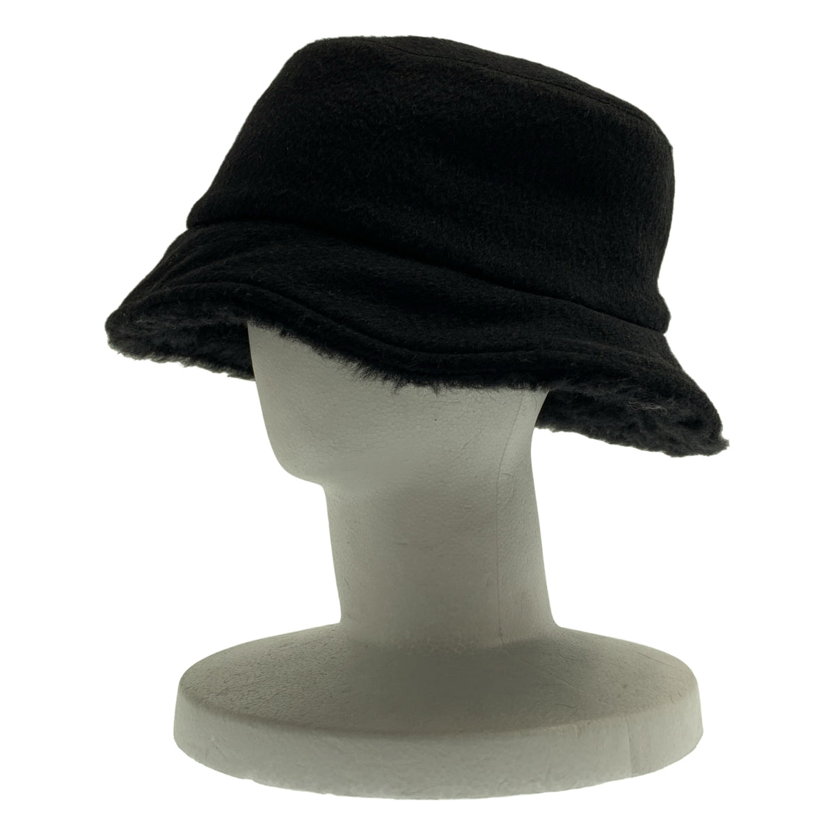 Max Mara / マックスマーラ | キャメル ウール ワンポイントロゴ バケットハット 帽子 | 57cm | その他