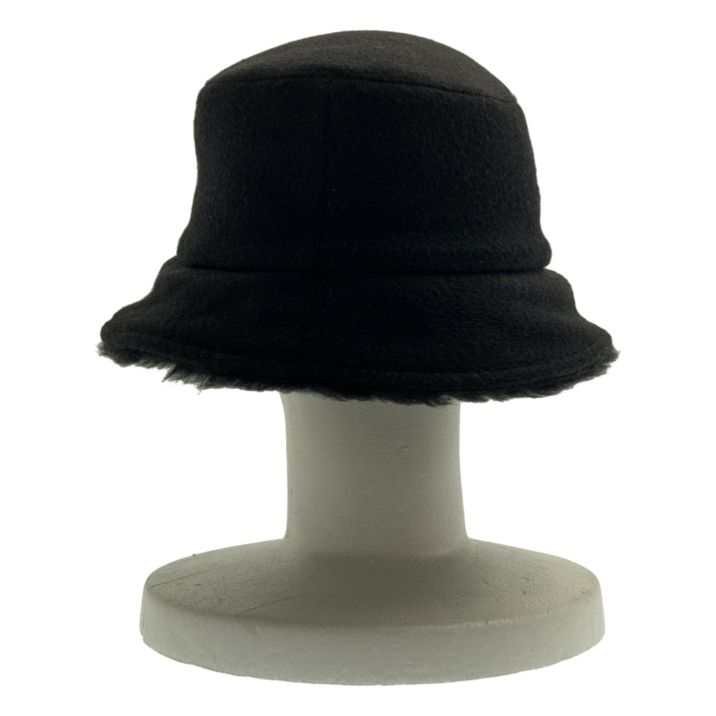 Max Mara / マックスマーラ | キャメル ウール ワンポイントロゴ バケットハット 帽子 | 57cm | その他