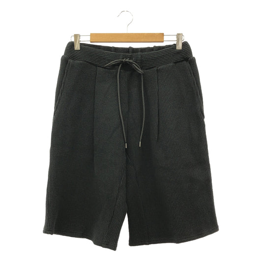 [New] prasthana / Prasthana | Heavy waffle half pants | M | Black | Men's