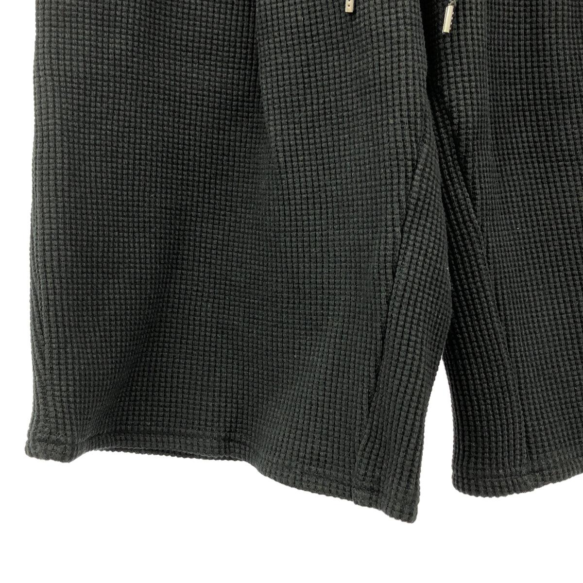 【新品】  prasthana / プラスターナ | heavy waffle half pants ハーフパンツ | M | ブラック | メンズ