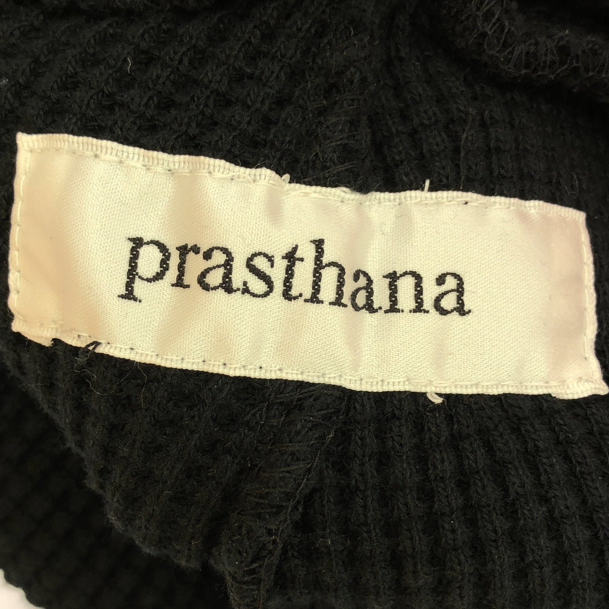 【新品】  prasthana / プラスターナ | heavy waffle half pants ハーフパンツ | M | ブラック | メンズ