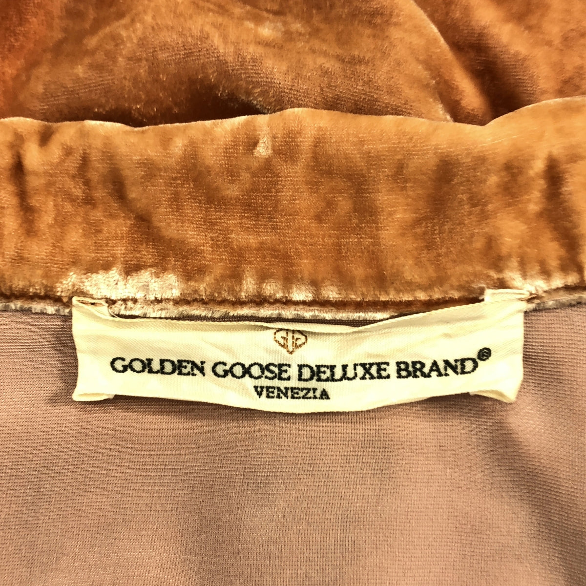 GOLDEN GOOSE / 골든구스 | 레이온 실크 벨루어 오픈 컬러 셔츠 | XS |