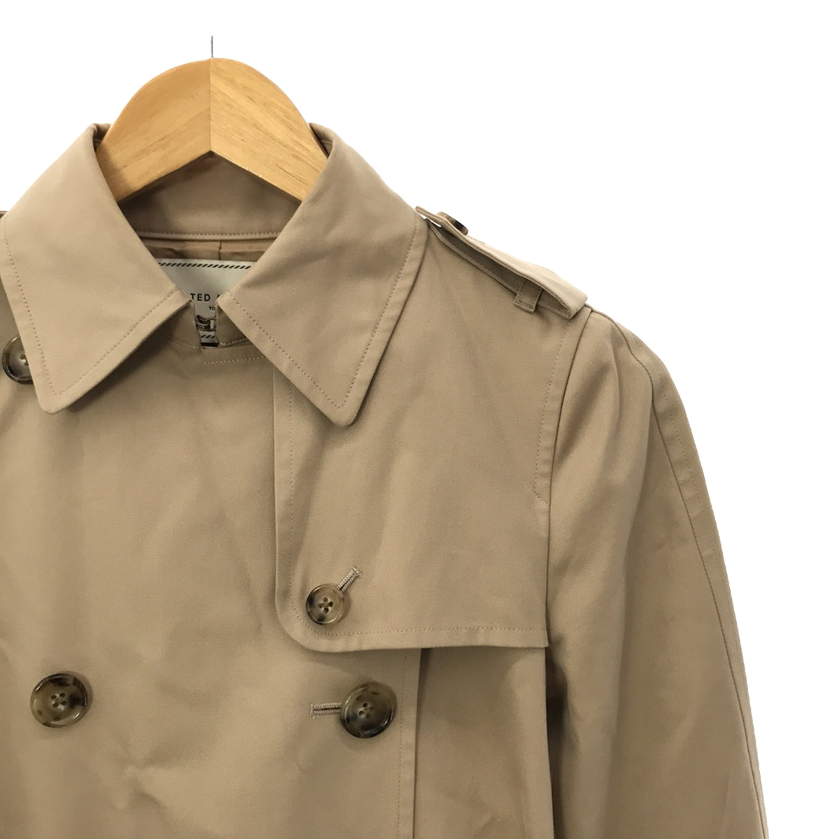 UNITED ARROWS / ユナイテッドアローズ | ギャバトレンチコート | 34 | ベージュ | レディース