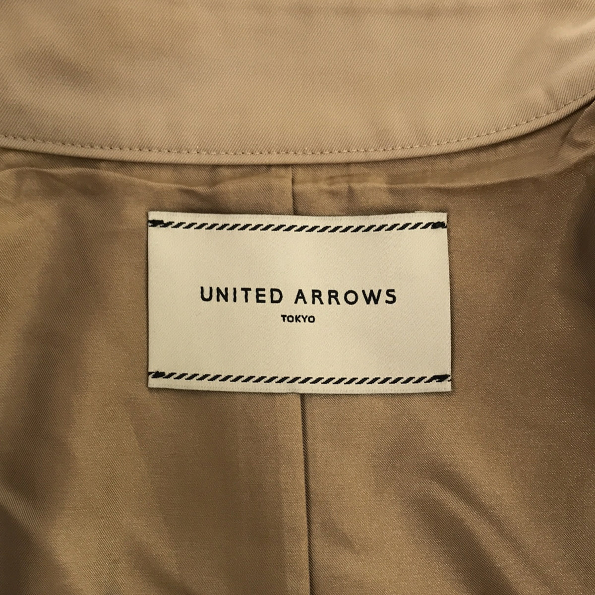 UNITED ARROWS / ユナイテッドアローズ | ギャバトレンチコート | 34 | ベージュ | レディース
