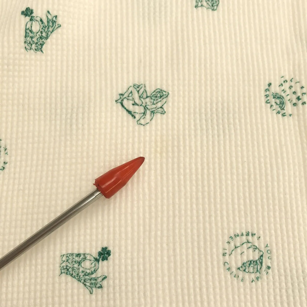 [品相良好] 羅恩·赫爾曼 / 羅恩·赫爾曼 | Jean Andre 定製圖形印花華夫格長袖 T 卹剪裁和縫製 | S |白色 |女性的