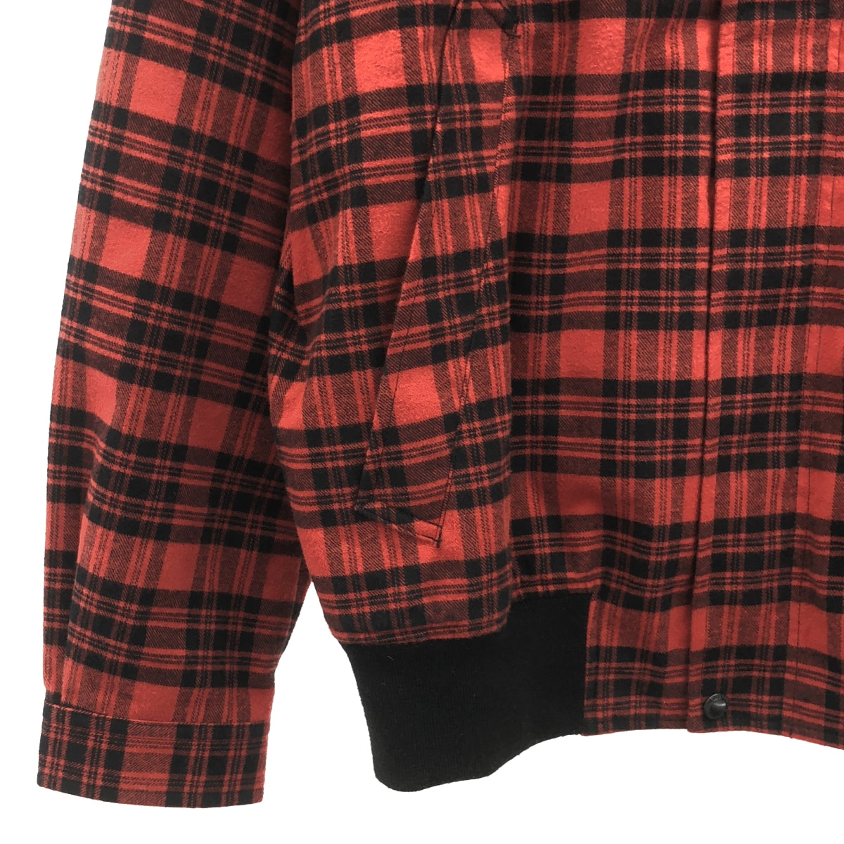 【미품】 COMME des GARCONS HOMME / 콤데 갤슨 옴므 | 2024AW | Cotton flannel check 3layer blouson 코튼 플란넬 체크 3 레이어 블루존 | M |