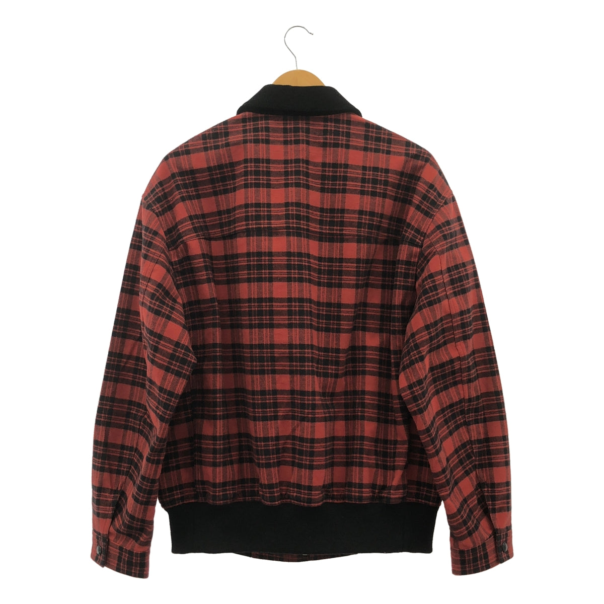 COMME des GARÇONS HOMME | 2024 秋冬 |棉質法蘭絨格紋 3 層束腰外套 |尺寸 M |