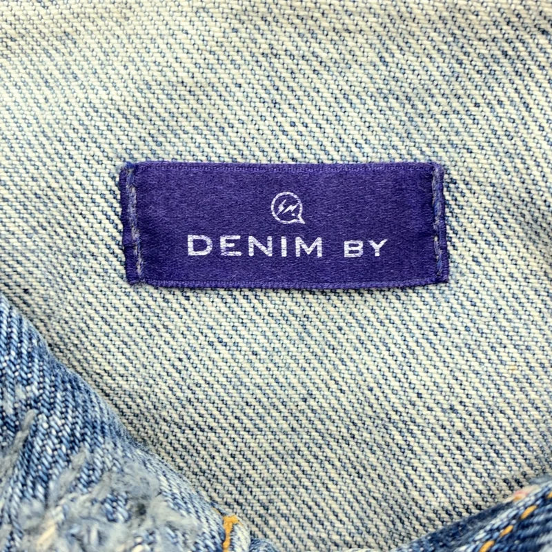 DENIM BY VANQUISH & FRAGMENT / デニムバイ バンキッシュアンドフラグメント | ペイント ダメージ加工 デニムジャケット | M | メンズ