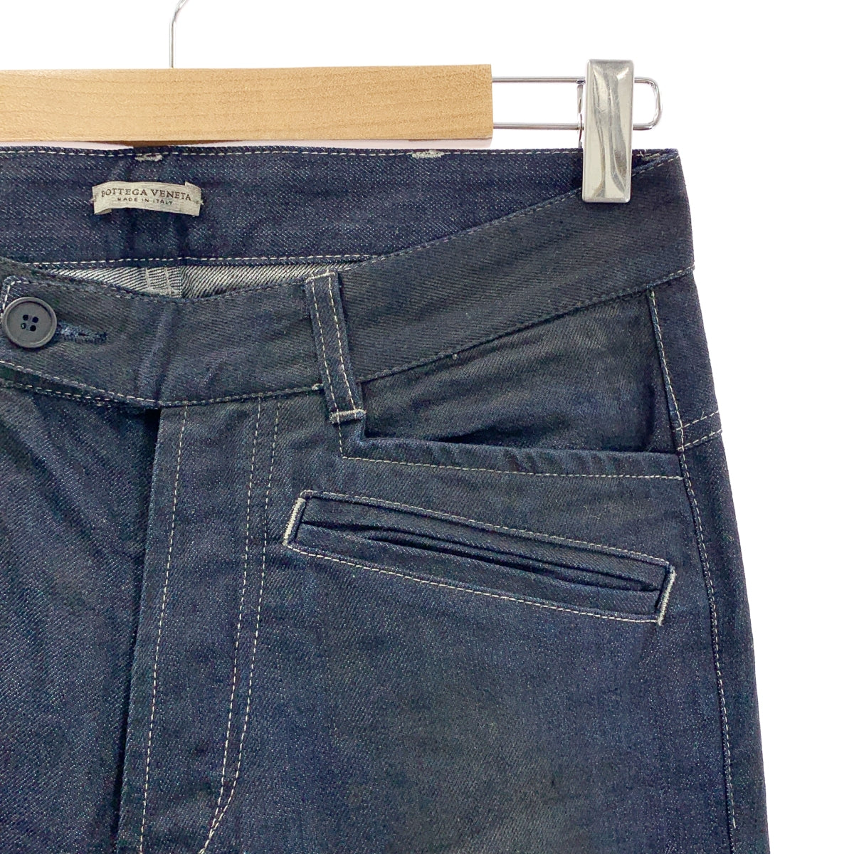 BOTTEGA VENETA / ボッテガヴェネタ | キルティング ジップ デニムパンツ | 44 | インディゴ | メンズ